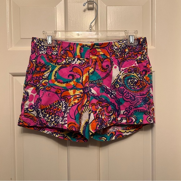 Lilly Pulitzer Sea and Be Seen Callahan Shorts Multicolored Size 00 - Picture 2 of 7